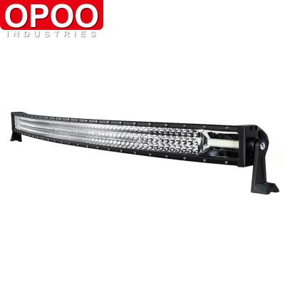 China high power 50inch 392w curved triple row led light bar with end brancket OP-CBP09-261 for sale