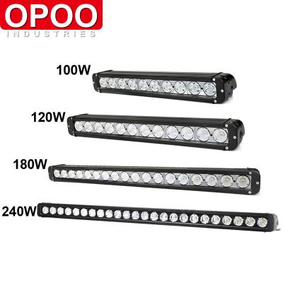 China Unique Auto Parts Single Row Led 240w 39inch 2D Lens 4X4 Offroad Led Light Bar OP-S10240 for sale