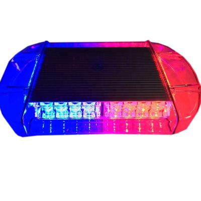 China Aluminum Alloy+PC 12V 24W Magnetic Strobe Flashing Police Car Led Mini Warning Light Bar for sale