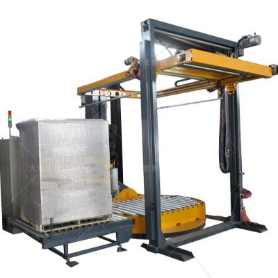 China 2021 Food Most Popular Heavy Duty Stretch Film Pallet Wrapping Pallet Machine With Top Sheet Dispenser With CE for sale