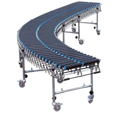 China Good Price Electric Power Fire Resistant Retractable Flexible Expanding Roller Conveyor For Sale for sale