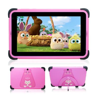 China SDK factory A133 2+32G 7inch HD available wifi kids tablet plastic private model in pink for sale