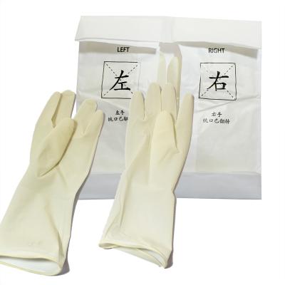 China Latex Nature Disposable Sterile Latex Surgical Gloves for sale