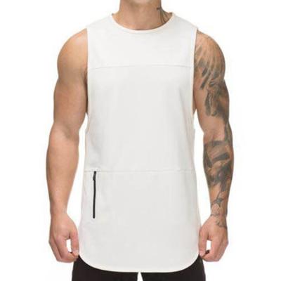 China Sports QUICK DRY Sleeveless Gym Summer Solid Color Running Vest For Men Fitness Vests Cotton Tank Tops for sale