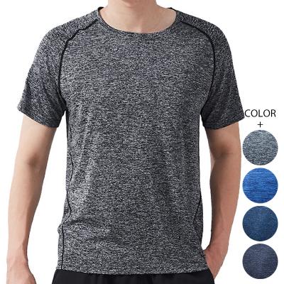 China 2021 Mens Sports Spandex Casual Running Gym T Shirt QUICK DRY Short Sleeve T-Shirt for sale