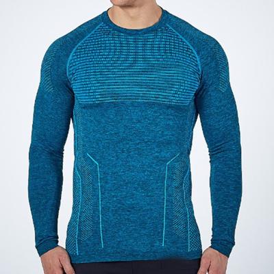 China High Quality QUICK DRY Men's Long Sleeve Compression Fitness Workout Casual Sportswear Shirts for sale