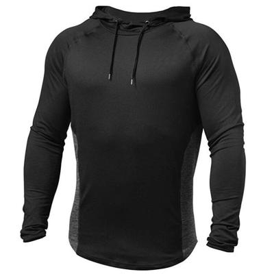 China Anti-wrinkle Mens Long Sleeve Increasing Sweatshirts Mens Sports Pullover Hoodie Mens Outdoor Running T-shirts for sale