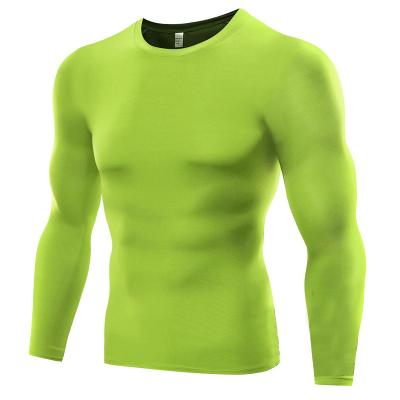 China Breathable High Quality Compression Base Layer Men Sports Fitness Fashion Gym Running T-Shirt for sale