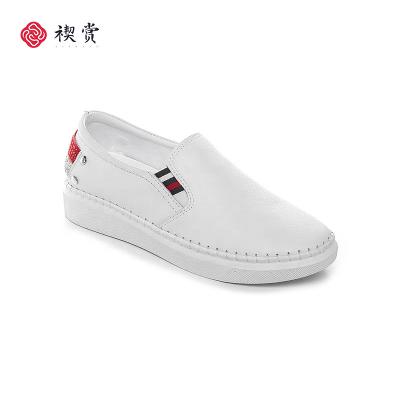 China Factory wholesale cushioning plus size 35-42 women's casual shoes flats loafers genuine leather women's ladies loafers for sale