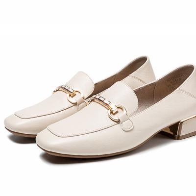 China Flat Leather Shoes Genuine Leather S Shoes Loafers Women Patented Matte Retro Classic Ladys Women&'s Flat for sale