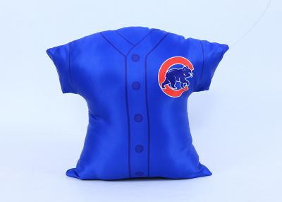 China Invisible Zipper Sport Fans Decorative Cushions Pillows Jersey Shape Breathable for sale