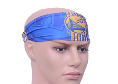 China Unisex NBA Authentics Printed Headwear Headbands with Team Golden State Warriors Logo for sale