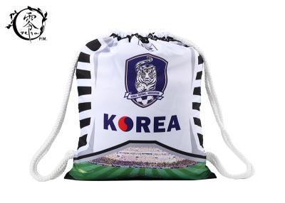 China Sublimation Printed Soccer String Bags , Korea Baseball Custom Cinch Bags for sale