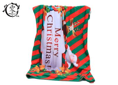 China Multiple Color Christmas Celeration Blanket , Eco-Friendly Winter Easy Care Blanket for sale