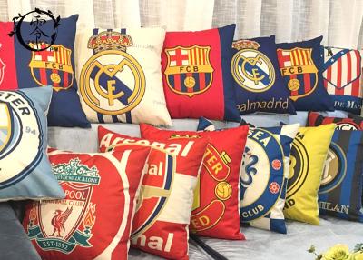 China Real Madrid  Barcelona Decorative Cushions Pillows , Multiple Soccer Teams Bed Pillows for sale