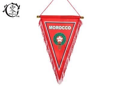 China Digital Printed Pennant Multicultural Flag Banners Morocco National Country Team World Cup for sale