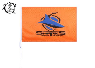 China NRL Cronulla Sutherland Sharks Grommets Custom Flag Banners , 3 X 5-Foot Polyester Country Flag Banner for sale