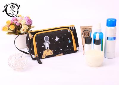 China Cartoon Spaceman Cosmetic Makeup Kit Bag , Cute Women Portable Makeup Box Case for sale