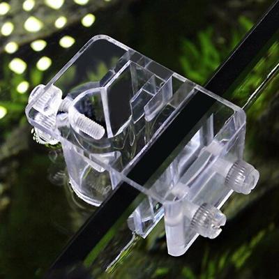 China Viable Aquarium Hose Clamp Clip Acrylic Clear Aquarium Water Line Pipe Clamp Tube Clamp Holder for sale