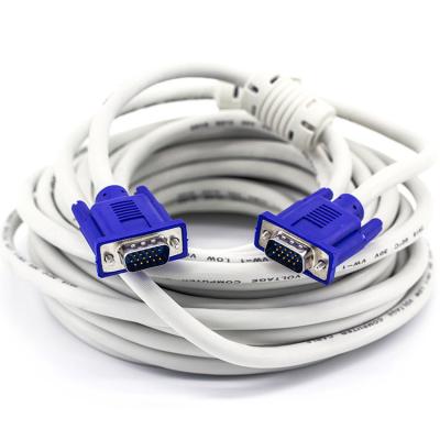 China 3 4 VGA 10m 15m Computer VGA Cable 15 Pin VGA Connector for sale