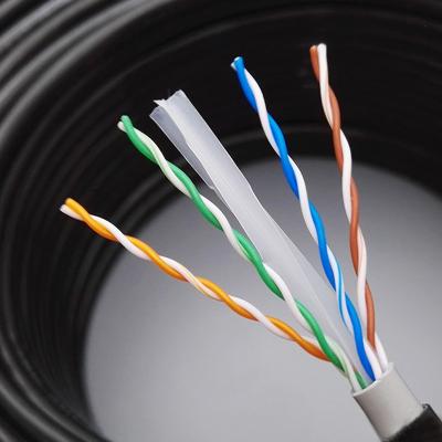 China Cat6 UTP Ethernet Lan Cable Double Jacket PE PVC Moisture Proof for sale