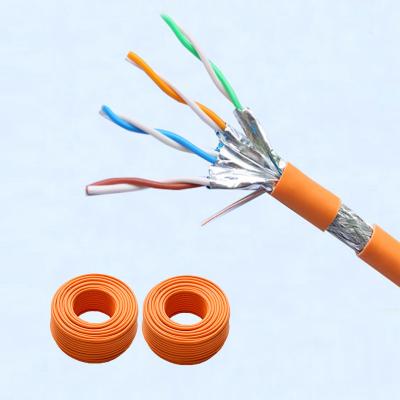 China IEC11801 HDPE Cat 7 Shielded Ethernet Cable SFTP OD 7.00mm for sale