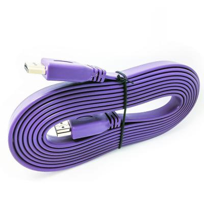 China Cable plano de 3M 3D HDMI 1080P del enchufe de encargo del chapado en oro 24K en venta