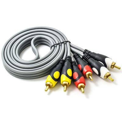 China OD 13.5 Multi Bare Copper 3 Core RCA Cable For Speaker Audio for sale