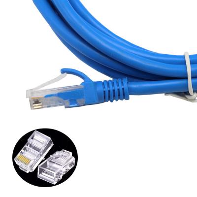 Chine La correction de Rj45 Cat5e attachent l'ordinateur Communicatioan Lan Cable Blue 3M d'Utp à vendre