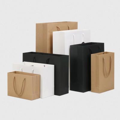 China High Quality Recycled Materials Kraft Paper Shopping Bag Custom Gift Bags for sale