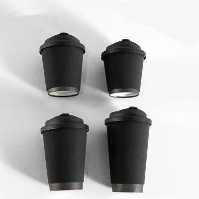 China Disposable Custom Wallpaper Double Cup For Hot Drinks 16oz Coffee Cups Disposable for sale