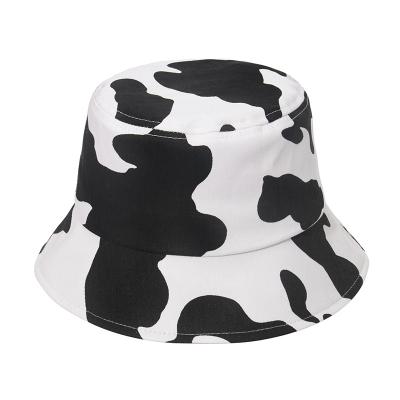 China Custom 100% Custom Picture Bucket Hat Printing Cotton Bucket Hat Cow Bucket Hat for sale