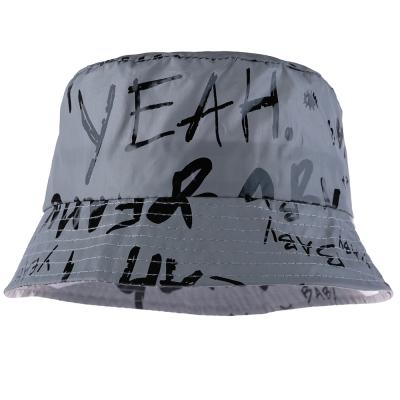 China Custom Picture Printing Luxury Ladies Personalized Reflective Bucket Hats for sale