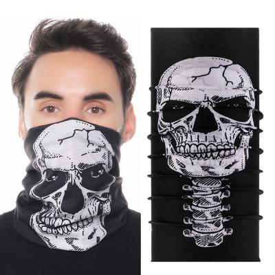 China Custom Bandana Tube Bandana Face Skull Neck Tube Cuff Polyester Elastic Microfiber Seamless Bandana Cheap for sale