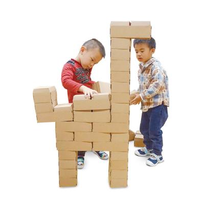 China Multiple Activities Made In Taiwan Kids Educational Toys Paper Brick Building Block for sale