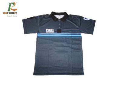 China Polos cortos para hombre de la manga del poliéster de secado rápido para el color modificado para requisitos particulares verano en venta