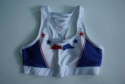 China White Printing Fashion Design Women Sports Bra USA for sale