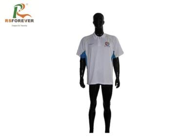 China Ropa de deportes apta bordada aduana impresa para hombre en blanco de Dri de los polos 160 gramos en venta