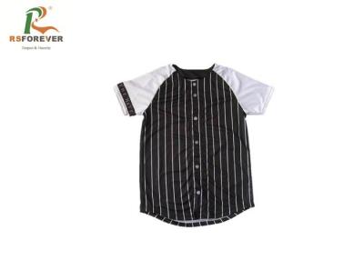 China 100% Polyester Baseball Jersey , Sublimation Team Uniform Baseball Shirts for sale