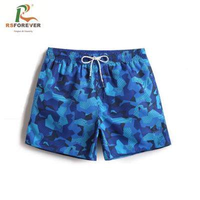 China Eco - Friendly Quick Dry Blank Printed Board Shorts With Elastic Waistband for sale