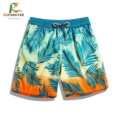 China Waterproof 4 Way Stretch Fabric Beach Printed Board Shorts / Mens Surf Shorts for sale