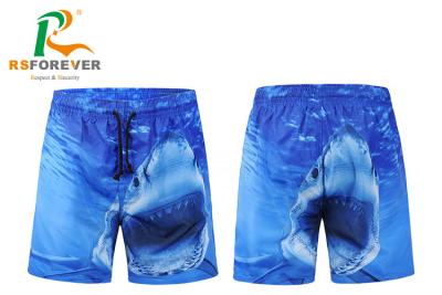 China 100% Polyester Dye Sublimation Printing Mens Surf Shorts With Peach Shin Fabric Quick Dry for sale