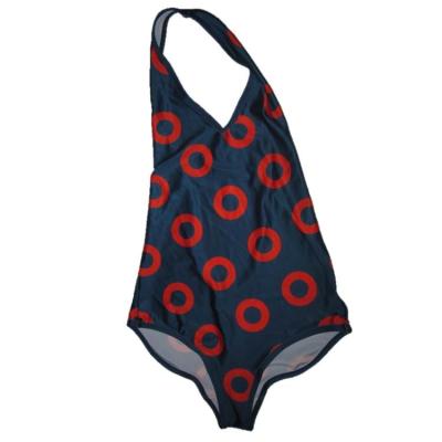 China Custom Printed Lycra waterproof quick dry Women One Piece Swimwear for sale