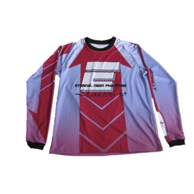 China Custom Sublimation Heavy 250gsm Mesh Polyester Motocross Jerseys for sale