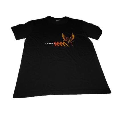 China Promotional Heat Transfer 100 Cotton Mens T Shirts With Black Color for sale