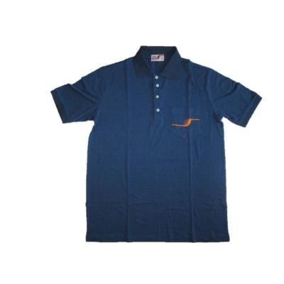 China Personalized Fashion Cotton Blue Mens Polo T Shirt Short Sleeves for sale