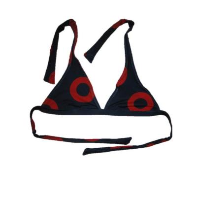 China Custom Printed Own Design Bikini Top, Wholesale and Low MOQ Bikini customized for sale