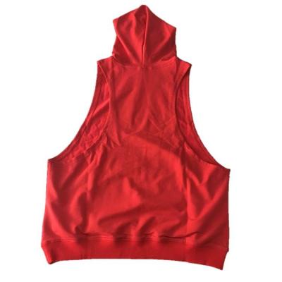 Cina Gli uomini su ordinazione Plain la maglia con cappuccio senza maniche della traversa di culturismo della palestra del muscolo di forma fisica di Racerback in vendita