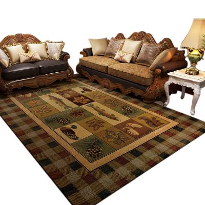 China Stain Resistant Wilderness Cabin Rug Rug Southwest Grizzly 3x5 Area Rugs For Living Room, 3'3