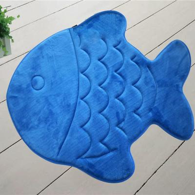 China Stain Resistant Cute Novelty Memory Foam Bath Mat, Comfortable Velvet Non-slip Mats Use For Kitchen Or Bathroom for sale